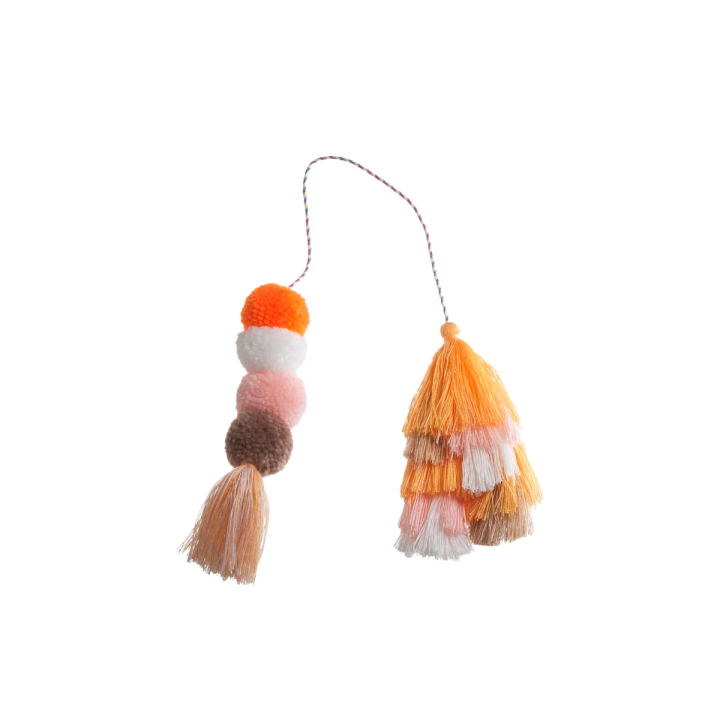 Bogg Bag Bauble - Creamsicle Double Tassel